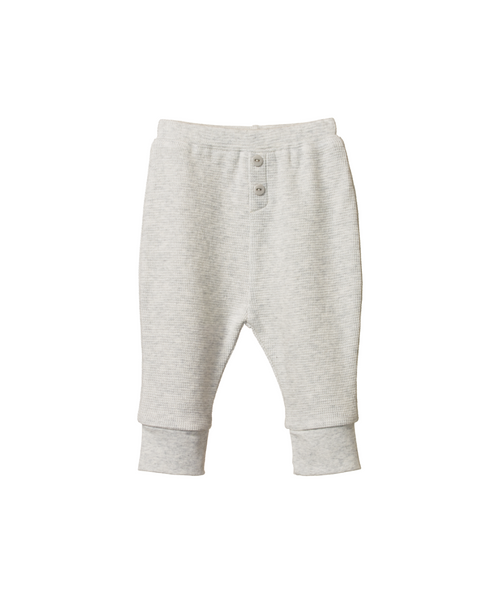 Nature Baby Waffle Pants Light Grey Marle