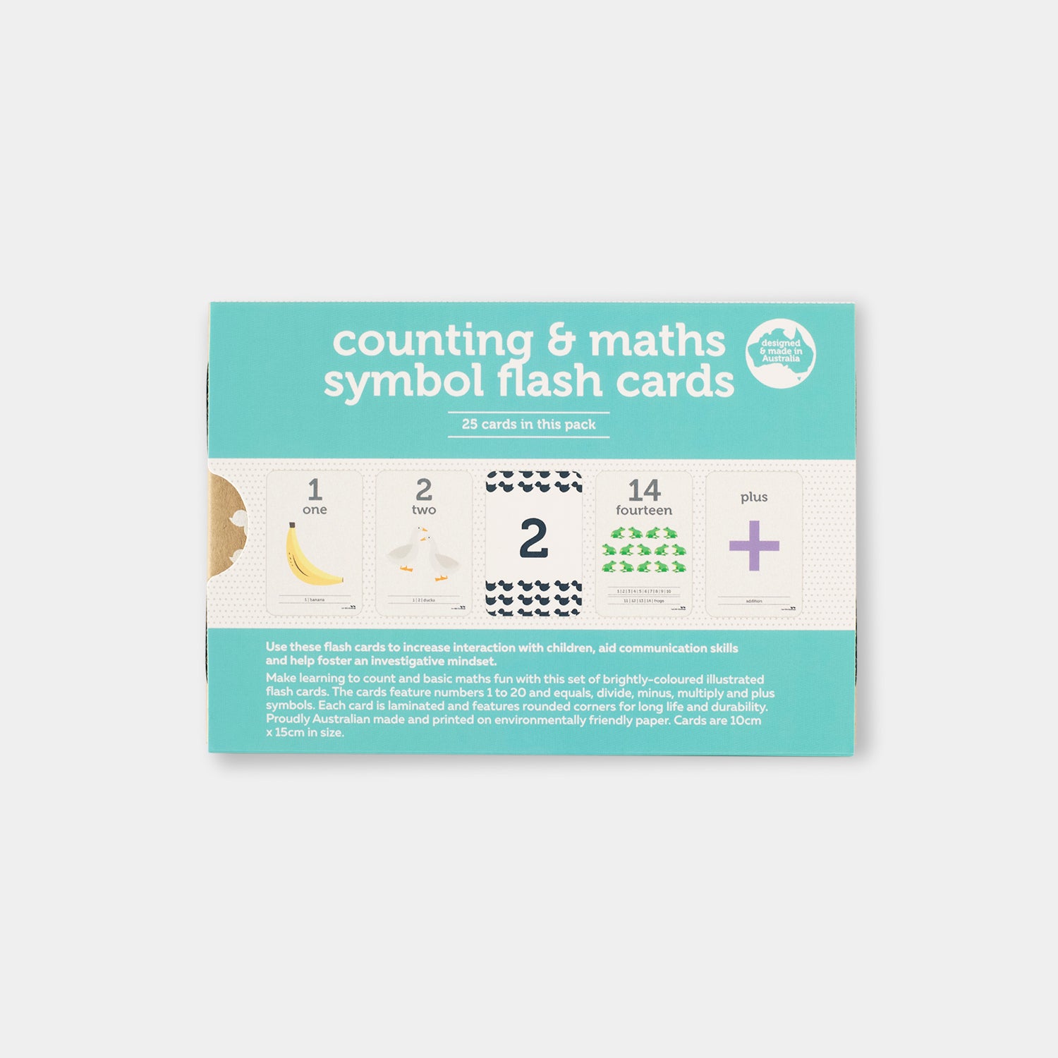 Two Little Ducklings Flash Cards Counting and Math Symbols | Tiny Sprout