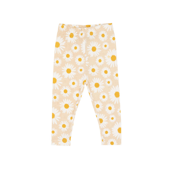 Goldie and Ace Leggings Daisy Print Buttercream
