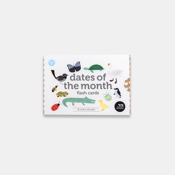 Two Little Ducklings Flash Cards Dates Of The Month