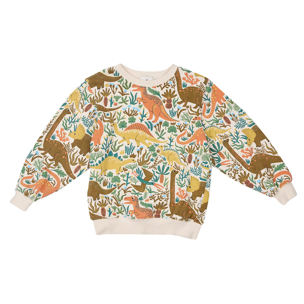 Goldie and Ace Dino Roar Relaxed Sweater Multi