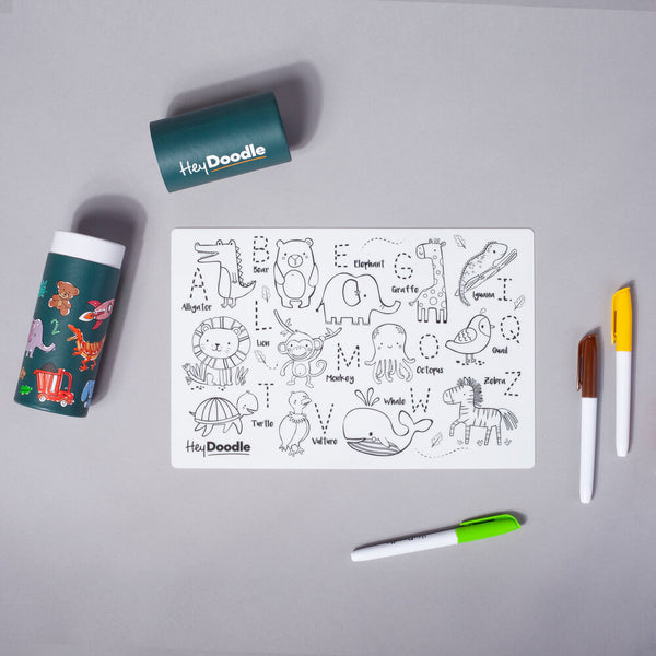 HeyDoodle Reusable Colour In Mini Mat Tube Into The Wild