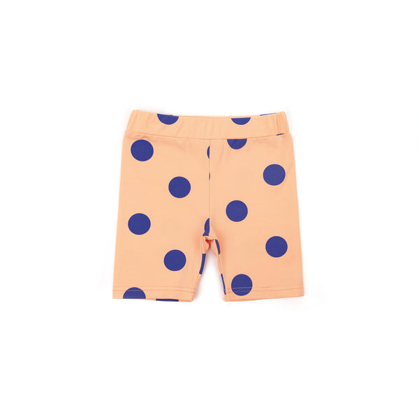 Olive and the Captain Bike Shorts Peach Dotty