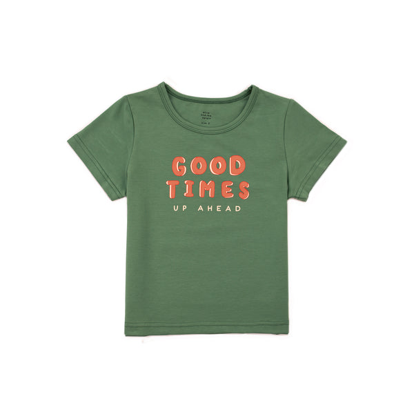 Olive and the Captain Tee Good Times Green