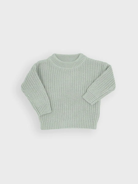 Petit Co Moss Chunky Knit Peppermint