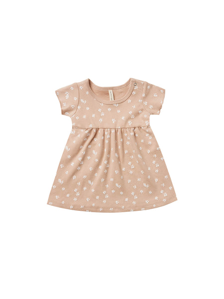 Quincy Mae Organic Short Sleeve Baby Dress Petal Blossom