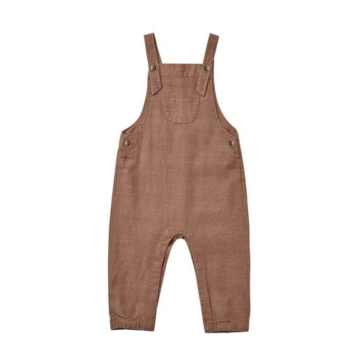 Rylee + Cru Overalls Mocha | Tiny Sprout