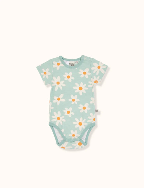 Goldie and Ace Short Sleeve Bodysuit Ditzy Daisy