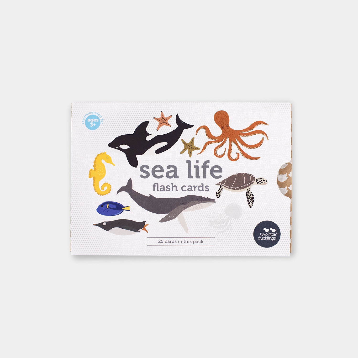 Two Little Ducklings Flash Cards Sea Life | Tiny Sprout