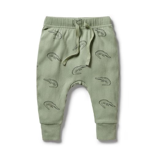 Wilson and Frenchy Rib Slouch Pant Little Croc