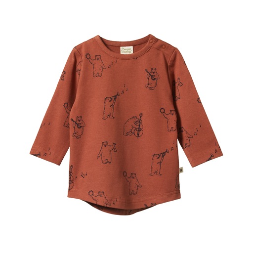 Nature Baby Stretch Jersey Everyday Tee Bluegrass Bears Coco