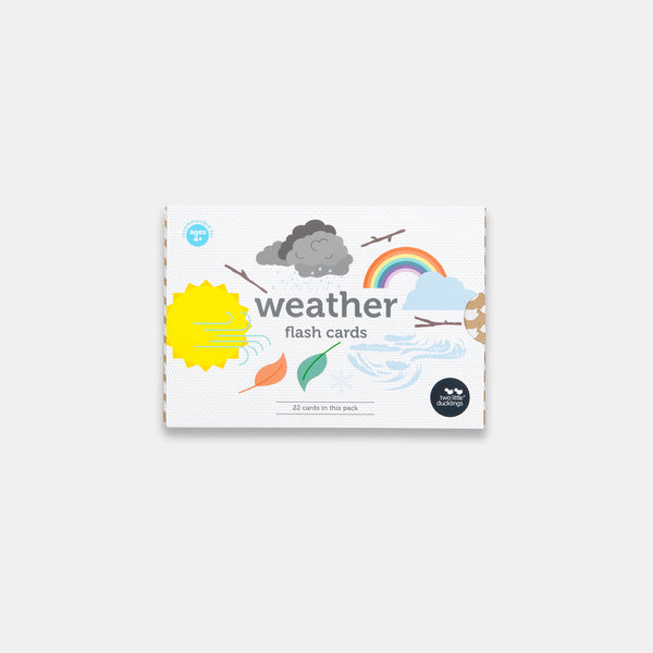 Two Little Ducklings Flash Cards Weather