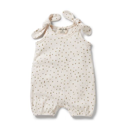 Wilson and Frenchy Crinkle Tie Playsuit Chasing the Moon