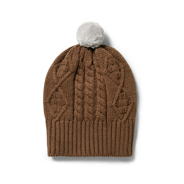 Wilson and Frenchy Knitted Cable Hat Dijon