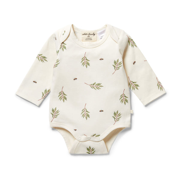 Wilson and Frenchy Organic Envelope Bodysuit Busy Bee