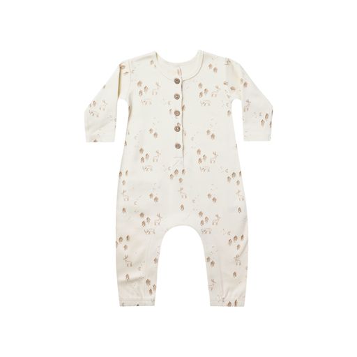 Quincy Mae Long Sleeve Jumpsuit Woodland