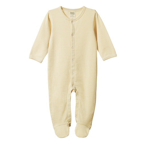 Nature Baby Stretch and Grow Romper Sand Pinstripe