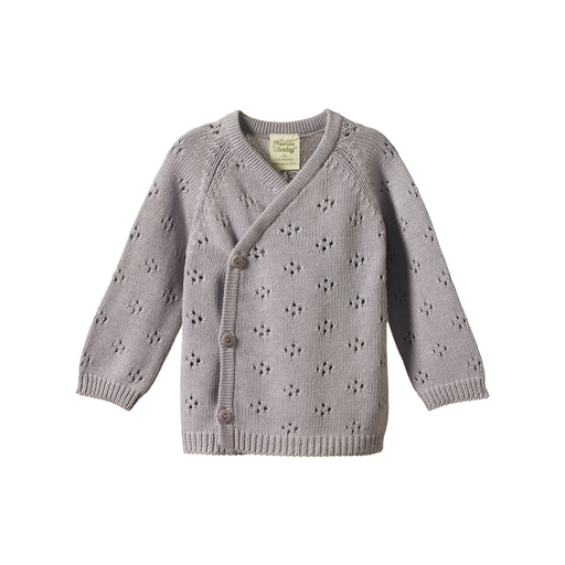Nature Baby Honey Cardigan Lilac Pointelle