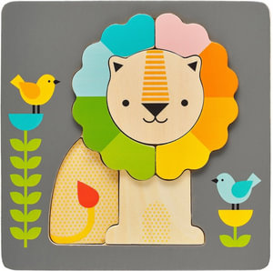 Petit Collage Chunky Wood Puzzle Little Lion