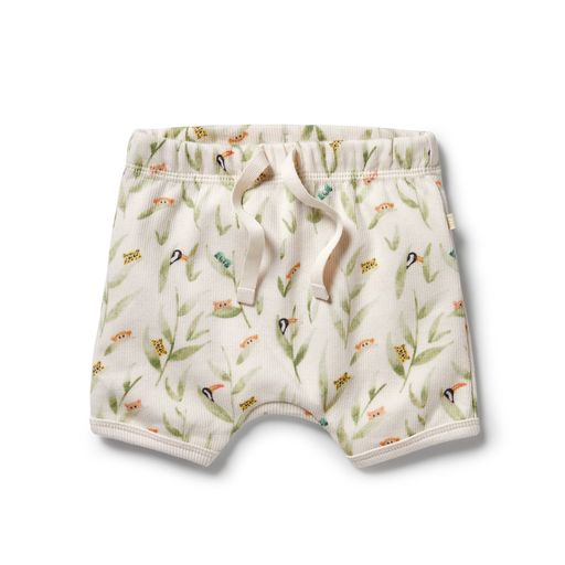 Wilson and Frenchy Rib Tie Front Shorts Peek-a-Boo