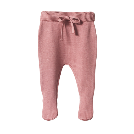 Nature Baby Footed Knit Pants Woodrose