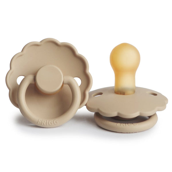 FRIGG Dummies 2 Pack Daisy Natural Rubber Croissant