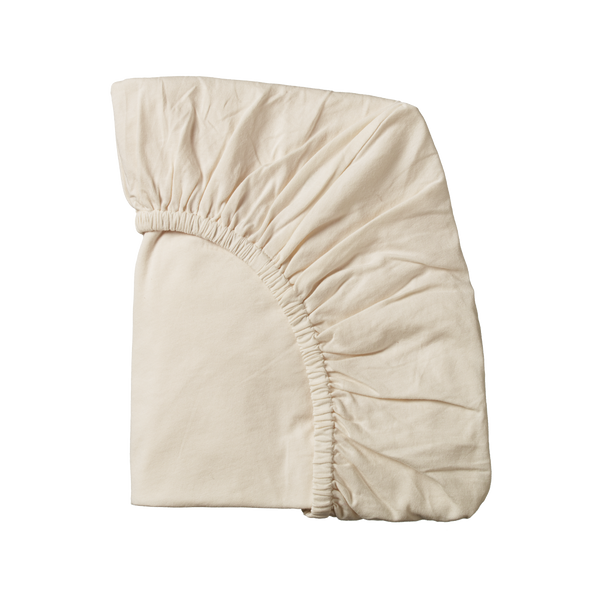Nature Baby Fitted Jersey Bassinet Sheet Natural