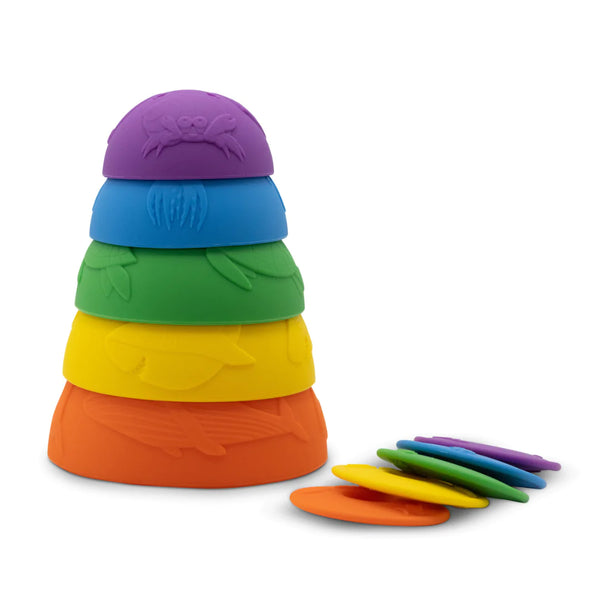 Jellystone Ocean Stacking Cups Rainbow Bright
