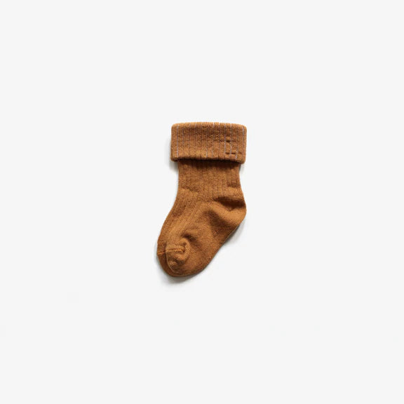 The Rest Organic Knit Socks Pecan