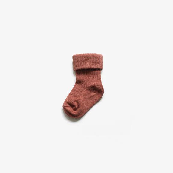 The Rest Organic Knit Socks Persimmon