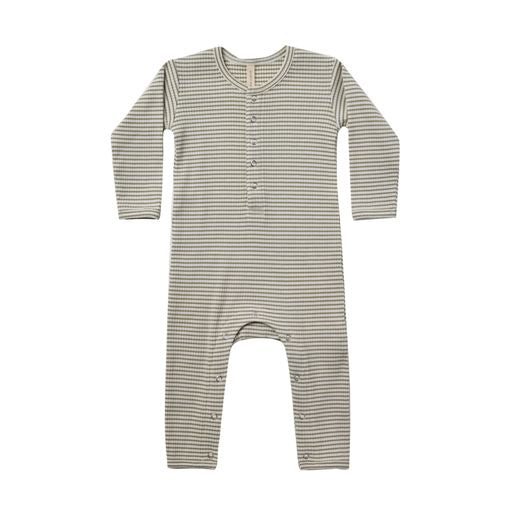 Quincy Mae Ribbed Jumpsuit Fern Stripe